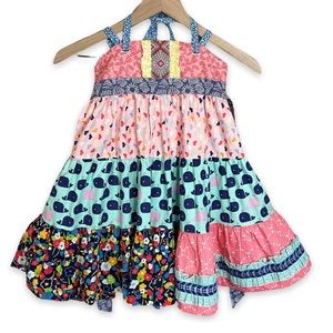 Matilda Jane Platinum My Captain Tiered Smart Ellie Dress